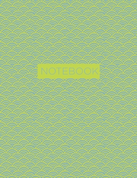 Paperback Notebook (Journal, Notebook, Diary): Green And Blue Ornament, 8.5 x 11 (Empty Journals To Write In) Book