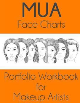 Paperback MUA Face Charts Portfolio Workbook for Makeup Artists Book