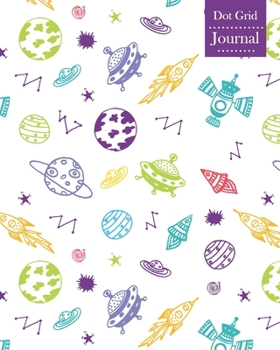 Paperback Dot Grid Journal: Notebook Planner with Space Themed Cover Design Book