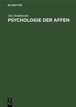 Hardcover Psychologie Der Affen [German] Book