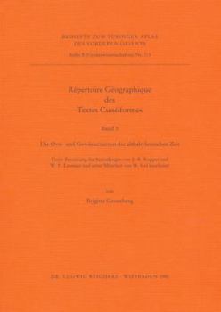Repertoire Geographique Des Textes Cuneiformes: Die Orts- Und Gewassernamen Der Altbabylonischen Zeit