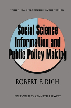 Hardcover Social Science Information and Public Policy Making Book