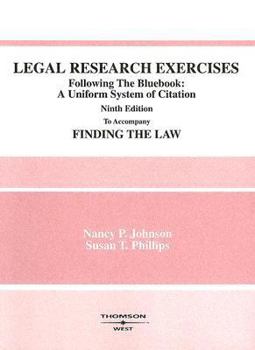 Paperback Legal Research Exercises: Following the Bluebook: A Uniform System of Citation Book