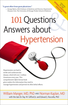 Hardcover 101 Questions and Answers about Hypertension Book