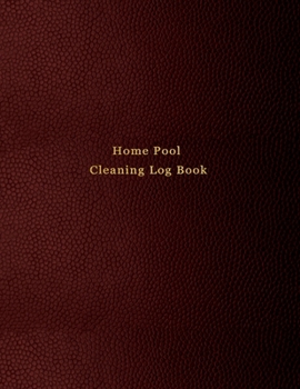Home Pool Cleaning Log Book: Swimming pool cleaning and repair journal log book for business owners and employees | Aqua blue and green marble cover