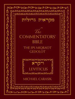 Hardcover The Commentators' Bible: Leviticus: The Rubin JPS Miqra'ot Gedolot Book
