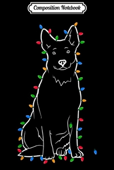 Paperback Composition Notebook: Australian Cattle Dog Christmas Tree Pine Xmas Dog Gift Journal/Notebook Blank Lined Ruled 6x9 100 Pages Book