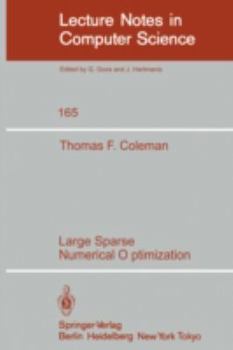 Paperback Large Sparse Numerical Optimization Book