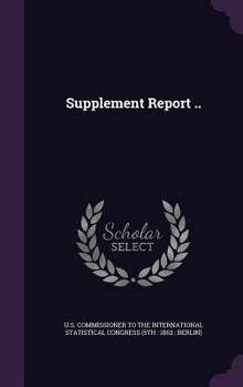 Hardcover Supplement Report .. Book