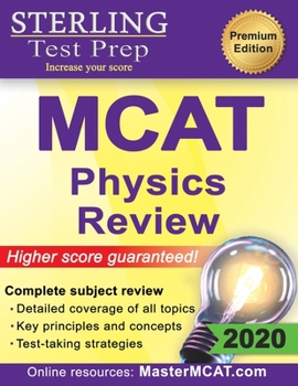 Paperback Sterling Test Prep MCAT Physics Review: Complete Subject Review Book
