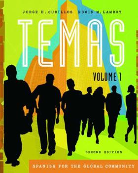 Paperback Temas: Spanish for the Global Community [With CD] Book