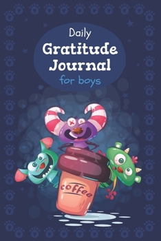 Paperback Daily Gratitude Journal for Boys: Prompt Guided Kindness and Reflection Notebook, Mood tracker Book
