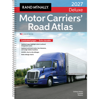 Misc. Rand McNally 2027 Deluxe Motor Carriers Road Atlas Book