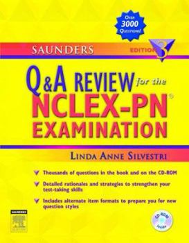 Paperback Saunders Q & A Review for the Nclex-Pn(r) Examination [With CDROM] Book