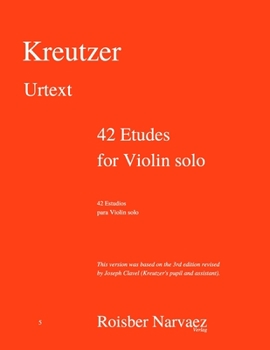 Paperback 42 Etudes for Violin solo: Urtext Book