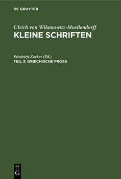 Hardcover Griechische Prosa [German] Book