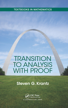 Hardcover Transition to Analysis with Proof Book