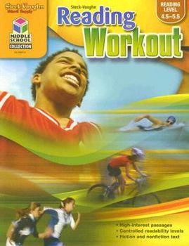 Paperback Steck-Vaughn Reading Workout: Reproducible Book 4 (Reading Level 4.5-5.5) Book