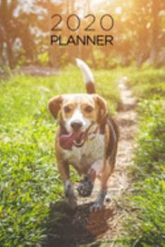 Beagle Planner: 2020 diary: Increase productivity, improve time management, reach your goals: Tricolor beagle running in grass cover