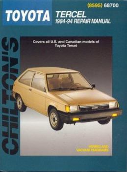 Paperback Toyota Tercel, 1984-94 Book