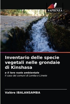 Paperback Inventario delle specie vegetali nelle grondaie di Kinshasa [Italian] Book