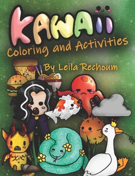 Paperback KAWAII Coloring and Activities Book