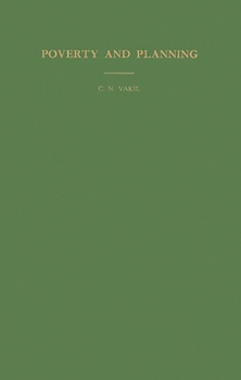 Hardcover Poverty and Planning Book