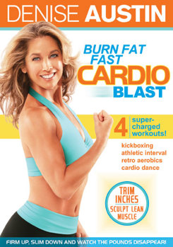 DVD Denise Austin: Burn Fat Fast Cardio Blast Book