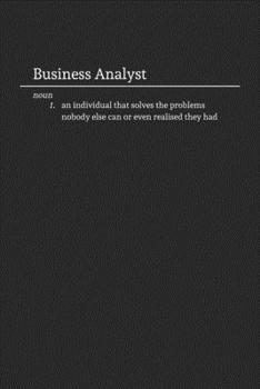 Paperback Business Analyst: Funny Lined Notebook / Journal for Work and the Office Book