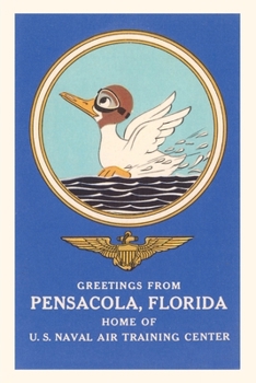 Paperback Vintage Journal 'Naval Air Center, Pensacola, Florida, Duck with Goggles Book