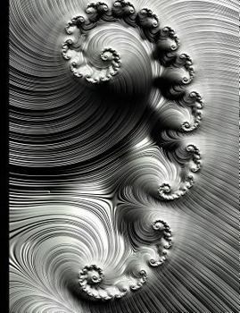 Composition Notebook - College Ruled, 100 Sheets : Mandelbrot Set Fractal Art - Angel Wings (200 Pages, 7. 5 X 9. 75 )