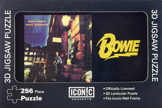 David Bowie Ziggy Stardust 3d Lenticular Jigsaw Puzzle in Tin Gift Box (Iconic)