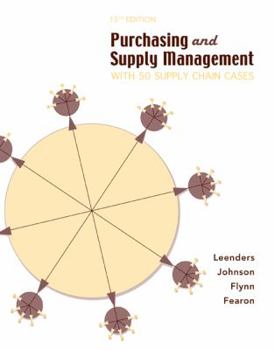 Hardcover Purchasing and Supply Management: With 50 Supply Chain Cases Book