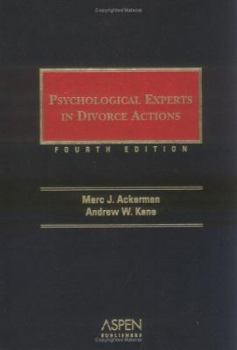 Hardcover Psychological Experts in Divorce Actions, Fourth Edition Book