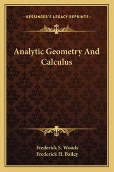 Paperback Analytic Geometry And Calculus Book