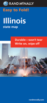 Map Rand McNally Easy to Fold: Illinois (Laminated Fold Map) Book