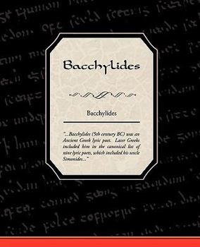 Paperback Bacchylides Book