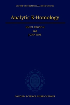 Hardcover Analytic K-Homology Book
