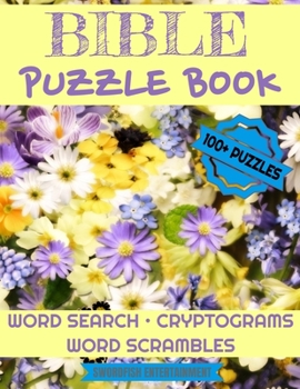 Paperback Bible Puzzle Book: 100+ Activities For Christians Word Search, Scrambles, Cryptograms Book