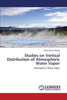 Paperback Studies on Vertical Distribution of Atmospheric Water Vapor Book