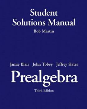 Paperback Prealgebra: Student Solutions Manual Book