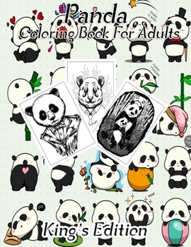 Paperback Panda Coloring book For adults: Stress-relief Coloring Book For Grown-ups, Adults coloring book