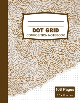 Paperback Dot Grid Composition Notebook: Beautiful and Large (8.5 x 11 inches) - 100+ Dotted Pages Black Dotted Notebook - Journal for School and College Stude Book