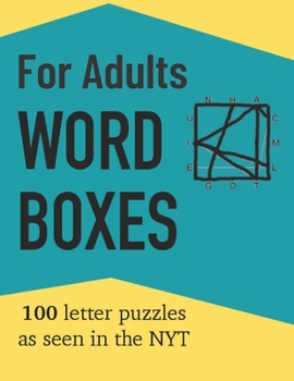 Paperback Word Boxes For Adults: 100 Letter Puzzles as seen in the NYT Book