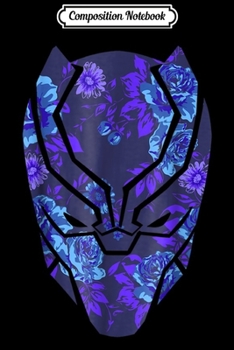 Composition Notebook: Marvel Avengers Black Panther Floral Mask Graphic  Journal/Notebook Blank Lined Ruled 6x9 100 Pages
