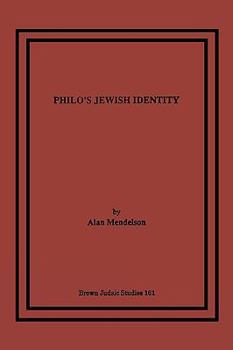 Paperback Philo's Jewish Identity Book