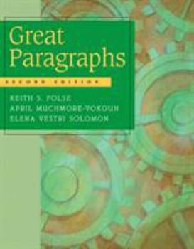 Paperback Great Paragraphs: An Introduction To Writing Paragraphs Book