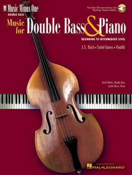 Paperback Music for Double Bass and Piano: Beginning to Intermediate Level Music Minus One Double Bass Book