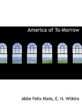 Paperback America of To-Morrow Book