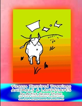 Picasso Inspired Drawings ANIMALS & LANDSCAPES by Artist Grace Divine